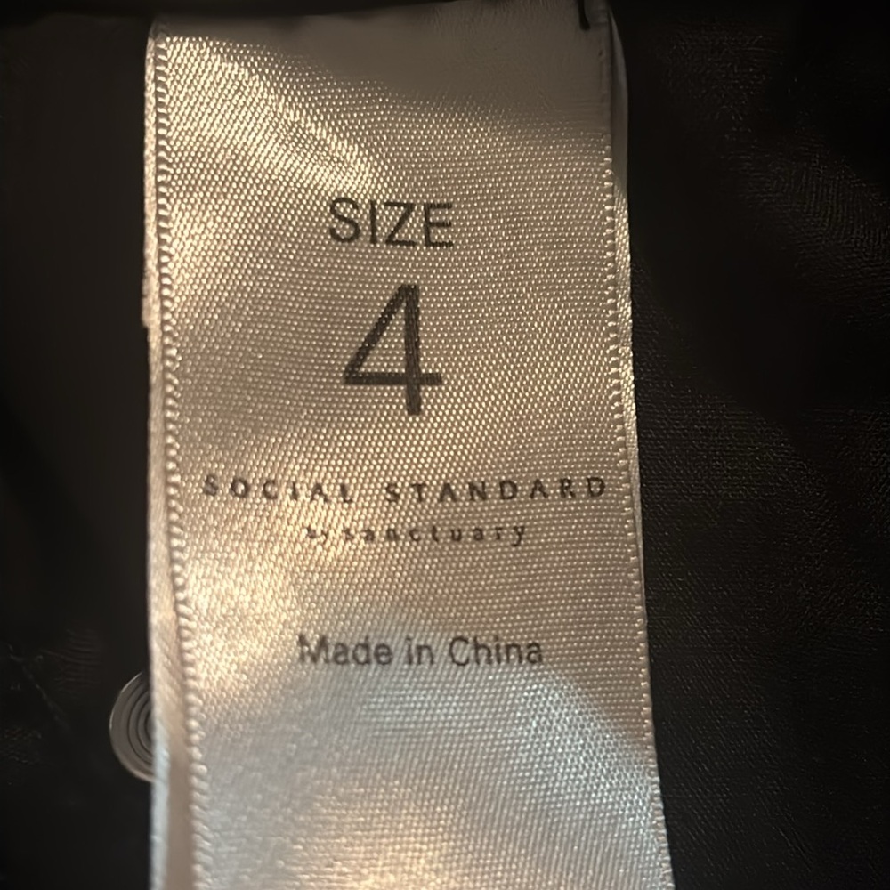 Sanctuary-Social Standard Coated Ankle Skinny Jeans in Slick Black size 4 EU =27 - Picture 7 of 7